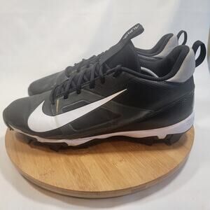 Nike Alpha Fast Flex Baseball Sneakers Shoes Men 13 Black White